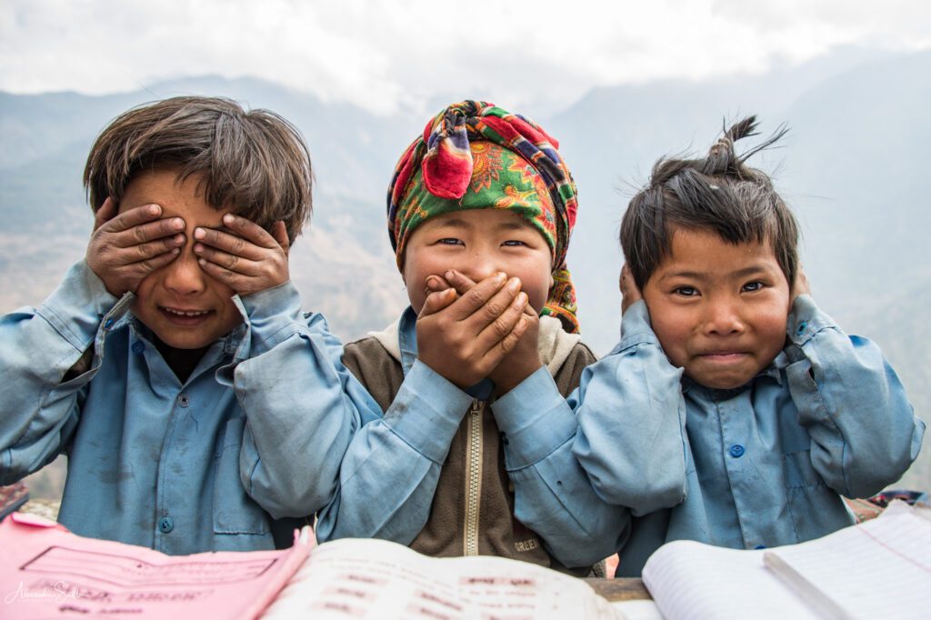 Photo d'enfants d'Himalaya
